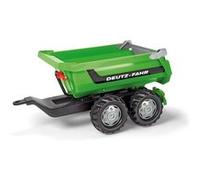 Rolly Toys - Remorque benne Rollyhalfpipe 122240 Deutz - Double essieux - Vert