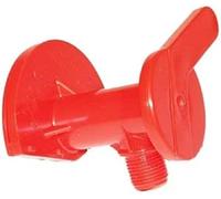 Rolly Toys 37512100020 Robinet d'écoulement, Rouge, Accessoire pour fût à lisier