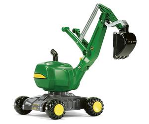 Rolly Toys rollyDigger Pelleteuse en plastique John Deere (pour enfants de 3 à 5 ans, pivotant à 360°, avec verrouillage automatique,) 421022
