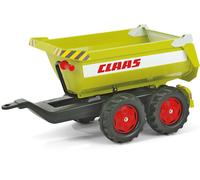 Rolly Toys rollyHalfpipe Remorque de tracteur Claas, benne ronde, remorque basculante