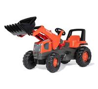 Rolly Toys rollyJunior Kubota 81 217 2 Tracteur à pédale, avec siège réglable, pneus Silencieux, âge 3-8 Ans, avec Arceau de sécurité, véhicule pour Enfant