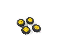 Rolly toys trac air tyres 4 pneus de tracteur noir et jaune