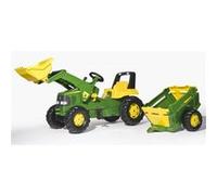 Rolly Toys Tracteur a Pedale rollyJunior John Deere + remorque Jaune G