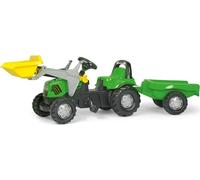 Rolly Toys Tracteur à pédales Deutz-Fahr 5115 G TB avec remorque + chargeur frontal, vert