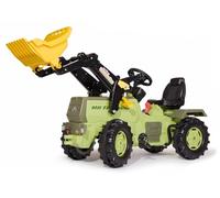 Rolly Toys- Tracteur à pédales + Pelle Avant-Vitesses et Frein, 04 669 0, De Couleur Vert