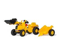 Rolly Toys Tracteur A Pedales + Remorque Rollykid Cat