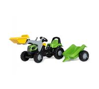 Rolly Toys - 02 319 6 - Tracteur À Pédales - Rollykid Deutz-fahr + Remorque + Pelle Avant