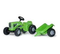 Rolly Toys Tracteur a Pedales + Remorque rollyKiddy Futura Vert Groen G