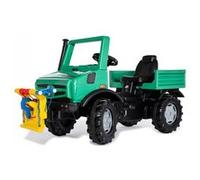 Rolly Toys - Tracteur à pédales Mercedes‑Benz RollyUnimog Forst - rollyPowerwinch - Vert Menthe