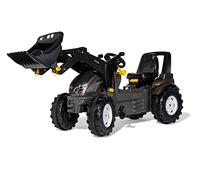 Rolly Toys - Tracteur RollyFarmtrac Premium 730056 - avec Chargeur rollyTrac de 3 à 8 Ans - avec pneus Silencieux - Siège réglable en Longueur et en Hauteur - Marron