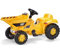 Rolly Toys Véhicule à pédales chantier Dumper CAT, avec benne basculante, dès 2,5 ans