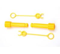 Rolly Toys X59901700000 Kit de pièces de Rechange, 2 boulons et 2 Pinces, Jaune, Accessoires pour remorque Rolly Toys et Trac