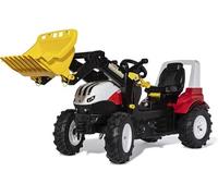 Rolly Toys rollyFarmtrac Steyr 6300 Terrus CVT 730025 (de 3 à 8 Ans, avec Chargeur rollyTrac et Roues rollyAir, siège réglable en Longueur et en Hauteur), Rouge