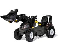 Rolly Toys- Véhicules à pédale Tracteur rollyFarmtrac Premium 730056 (avec Chargeur rollyTrac de 3 à 8 Ans, avec pneus Silencieux, siège réglable en Longueur et en Hauteur), Marron