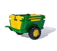 RollyToys Rimorchio rollyFarm John Deere (Rimorchio monoruota, Rimorchio per trattore con portellone posteriore, 2,5 - 10 anni)
