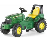 RollyToys Tracteur à pédales John Deere 7930 avec pneus silencieux, siège réglable