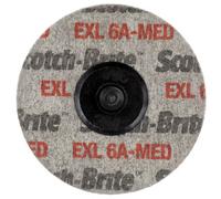 ROLOC 3M™ Scotch-Brite™ Roloc™ EXL Disco Unitized XL-DR, 76 mm x 6 mm, 6A Med...