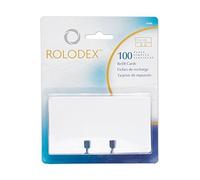 Rolodex Lot de 2 paquets de 100 recharges pour cartes de classement rotatives non lignées, 6,3 x 10,2 cm, blanc (67558)