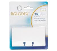 Rolodex Recharge pour Fichier Rotatif Blanc Blister de 100