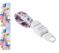 ROLSELEY Garrot Médical Professionnel Avec Boucle A Déclenchement Rapide Et Lent, Bande Elastique En Polyester Sans Latex, Motif en Papillons et Roses, Idée Cadeau Pour Infirmière