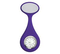 ROLSELEY Montre d'infirmière en silicone à clipser avec broche pour médecin, ambulancier, 11 couleurs, violet, Traditionnel
