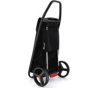 Rolser Chariot à provisions COM MF, tube noir, 2 grandes roues - Noir, 53L, cadre métallique, pliable