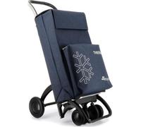 Rolser Chariot à provisions Thermo Tweed avec roues avant pivotantes - 4.2 Tour - Marino - Chariot de poche pour faire ses courses en respectant l'environnement