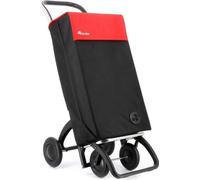 Rolser Chariot d'achat 4 roues - Sbelta Mf 4.2 - noir/rouge - Aide au shopping portable et pliable
