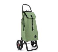 Rolser Chariot de Course I-Max Tweed 2 Grandes Roues Pliante - Vert