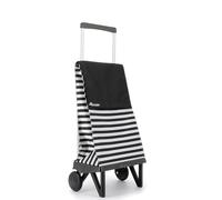 Rolser Chariot de Course Plegamatic Marina 2 Roues Pliante - Noir et Blanc