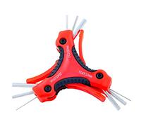 Rolson 40350 Clés hexagonales pliables dans un présentoir en triangle