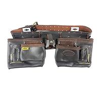 Rolson Tools 68889 Ceinture double outil en cuir haute qualité tanné à l'huile