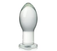 Roluck Plug Anal en Verre, Anale Sextoy en Cristal, Godemichet Anal en Verre,Stimulateur Prostatique, Stimulateur du Point G, Masturbateur Anal Sex Toýs pour Femmes, Hommes et Couples (M)