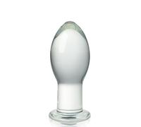 Roluck Plug Anal en Verre, Anale Sextoy en Cristal, Godemichet Anal en Verre,Stimulateur Prostatique, Stimulateur du Point G, Masturbateur Anal Sex Toýs pour Femmes, Hommes et Couples (S)