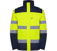 Roly Parka Epsylon Haute Visibilité Veste imperméable de travail, orange, XL