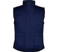 Roly R5067 Almanzor Gilet de travail sans manches avec fermeture éclair pour homme, bleu marine, XXL