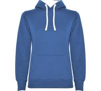 Roly - Sweat à capuche "Urban" pour femme PF4315 (M) (Bleu roi/Blanc)