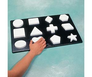 Rolyan Planche à Formes Complexes, 12 Formes Différentes, Test de Perception, pour l'évaluation et la formation, pour thérapie physique,