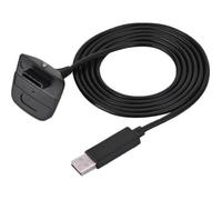 ROM Pour Microsoft pour manette sans fil Xbox 360 Chargeur USB Câble de charge rapide (noir)
