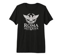 Roma Aeterna (Eternal Rome) Aigle Romain Gris Clair T-Shirt Haut de Gamme