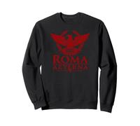 Roma Aeterna (Eternal Rome) Aigle Romain imprimé Rouge Sweatshirt
