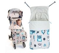 Roma Buggysnuggle Chancelière Universelle 2 en 1 en Sherpa pour Poussette, Doublure de siège et chancelière pour Garder bébé au Chaud et au Sec, Woodland Wisdom