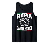 Roma Caput Mundi Drapeau Italien Vintage Rome Italie Souvenir Débardeur