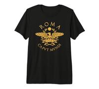Roma Caput Mundi Roma Invicta Empire Romain T-Shirt Haut de Gamme