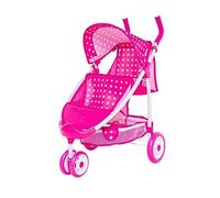 Roma Dotty Tandem Poussette Double pour poupées Rose à Pois