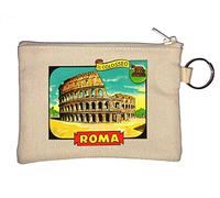 Roma IL Colosseo Rome Italie Le Colisée Rétro Poster Porte-monnaie Beige