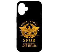 Roma Invicta SPQR Aigle Romain Force et Honneur Coque pour iPhone 16