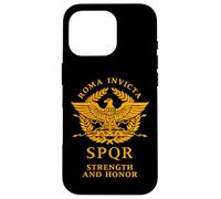 Roma Invicta SPQR Aigle Romain Force et Honneur Coque pour iPhone 16 Pro