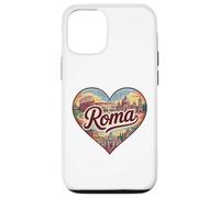 Roma Italy T-Shirt Souvenir de Voyage Motif cœur Coque pour iPhone 12/12 Pro