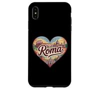 Roma Italy T-Shirt Souvenir de Voyage Motif cœur Coque pour iPhone XS Max